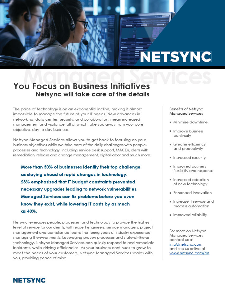 Netsync Managed Services Collateral
