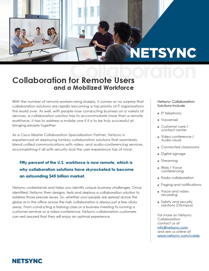 Netsync Collaboration Collateral