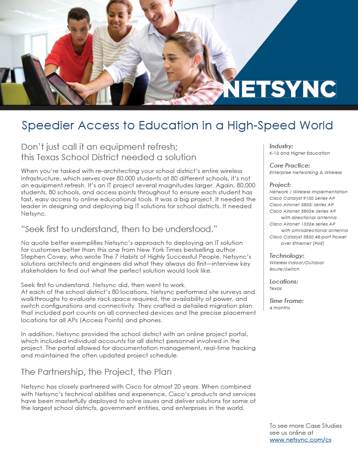 Speedier Access to Education in a High-Speed World