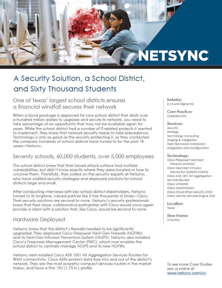 A Security Solution, a School District, and Sixty Thousand Students