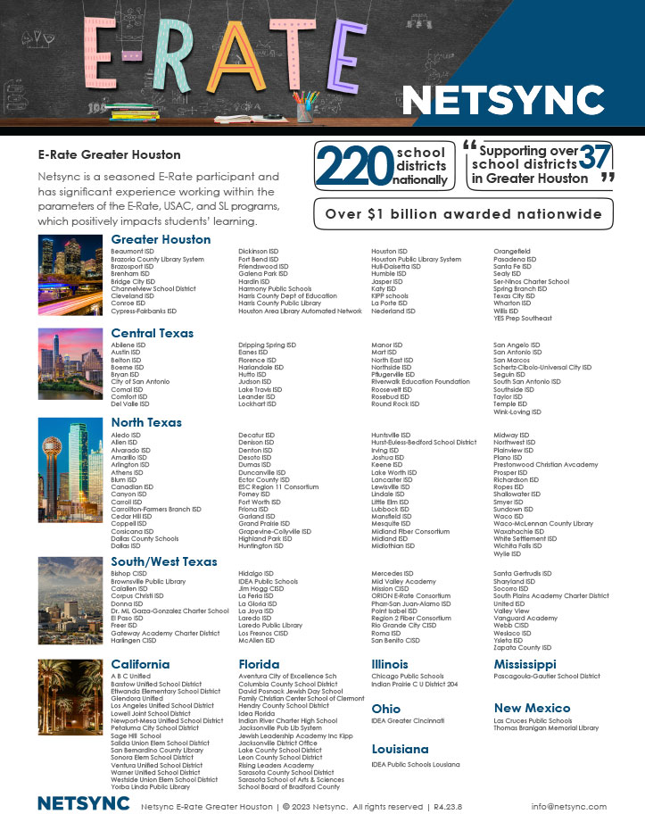 Netsync E-Rate Customers
