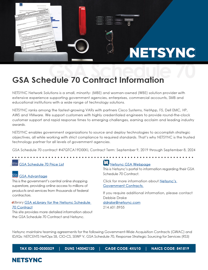 GSA Schedule 70 Contract Information