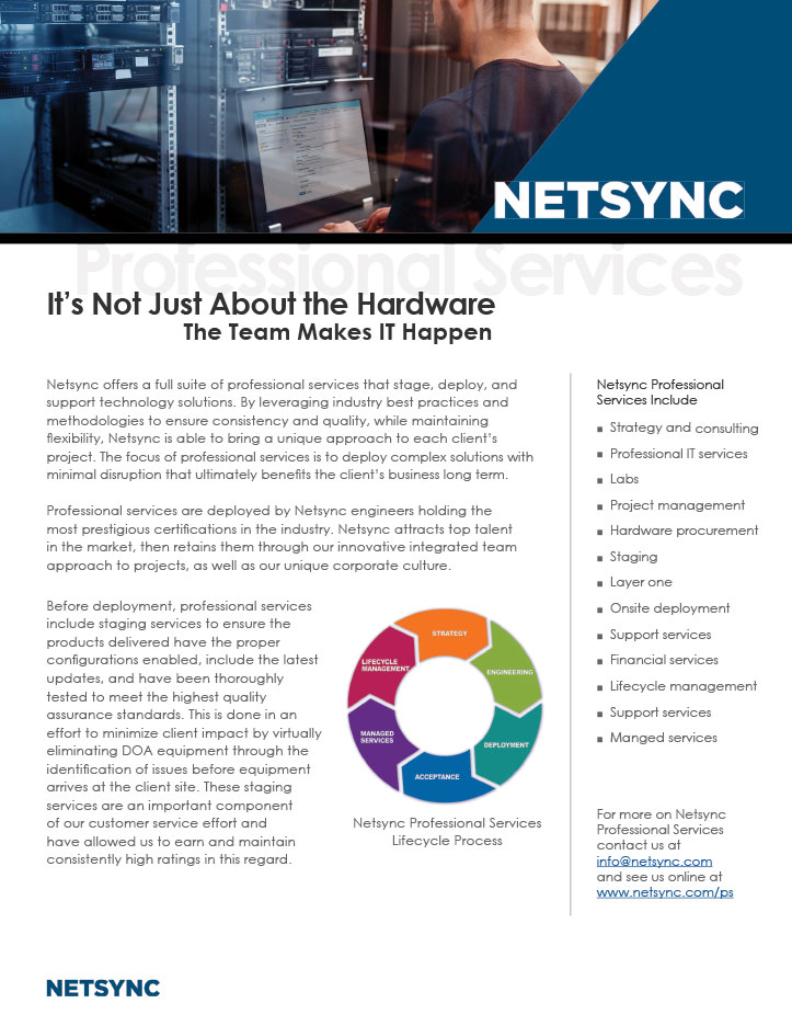 Netsync Professional Services Collateral