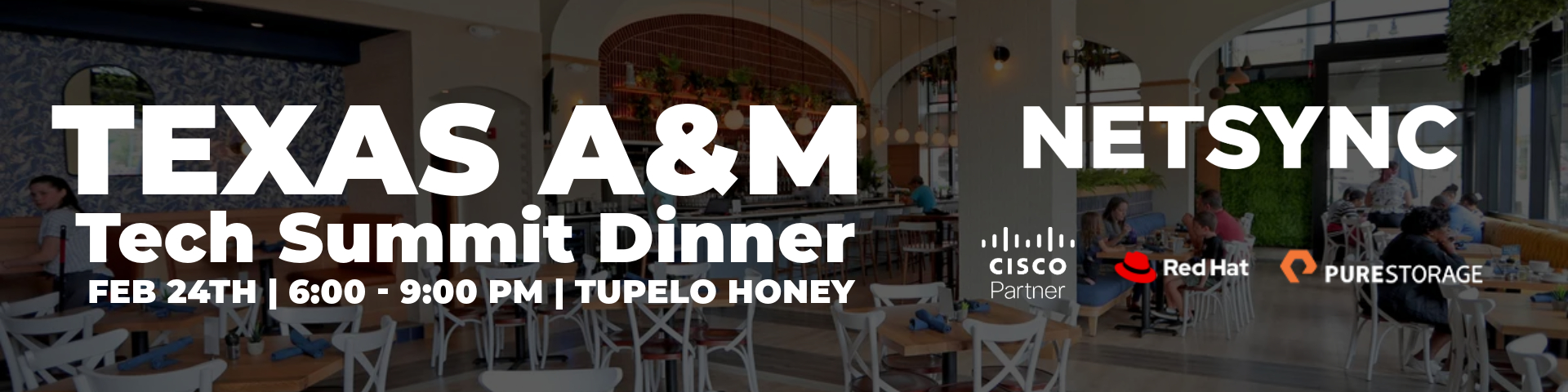 Texas A&M Tech Summit Dinner | Netsync