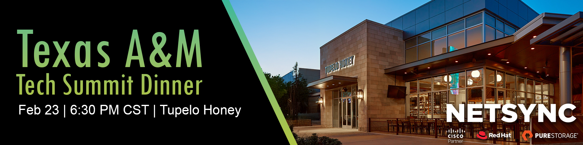 Texas A&M Tech Summit Dinner | Netsync